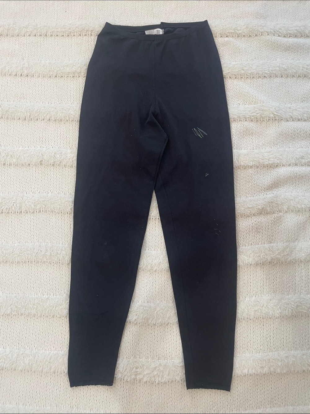 Vintage Y2K basic concepts snuggleez Black joggers cotton leggings womens size S